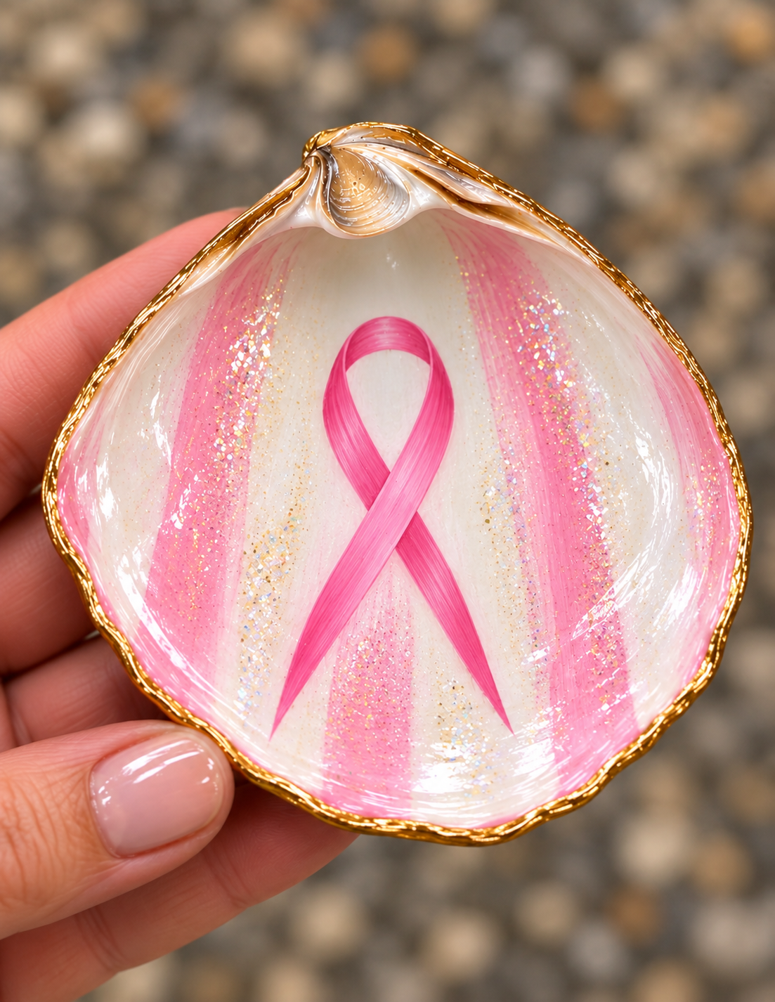 🎀 Magnet Shells of Hope & Strength
