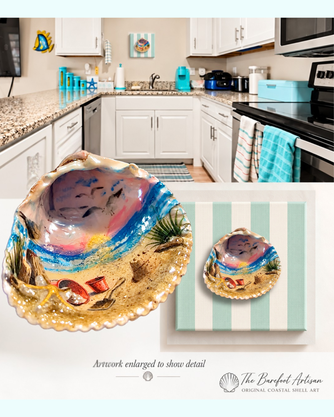 Sandy Beach Sunset | Canvas Edition